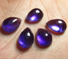 9x13 mm - 5 Pcs - Trully Gorgeous Quality Natural Purple Colour - AMETHYST - Tear Drop Shape Cabochon